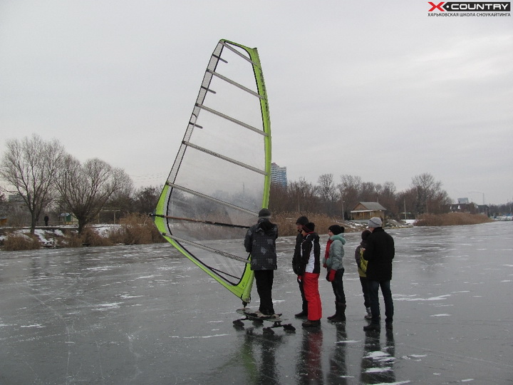 Сноукайтинг зимний активный отдых в Харькове